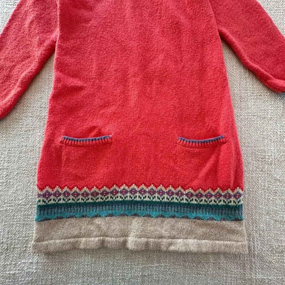 Baby Boden Pink Sweater Dress VGUC 2/3